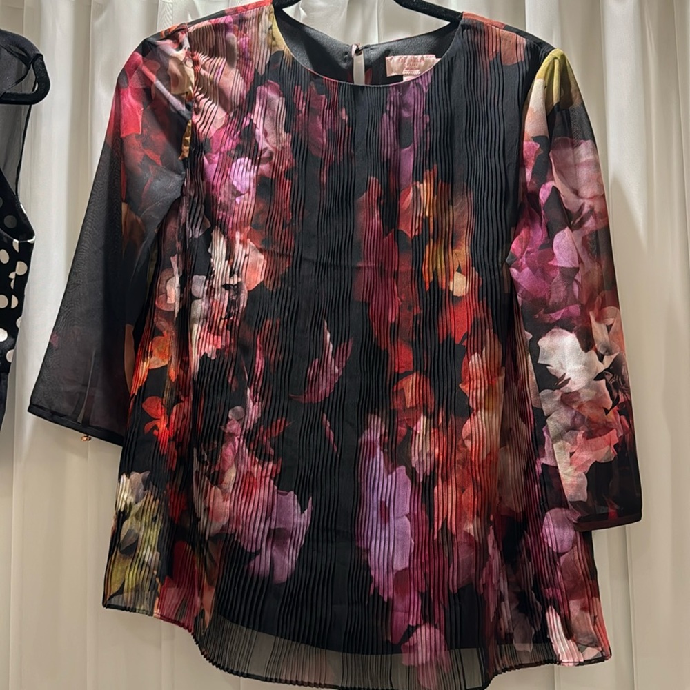 Ted Baker pleated blouse size one